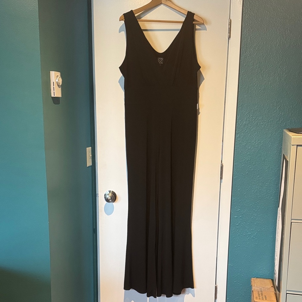 Elegant Black Sleeveless Jumpsuit